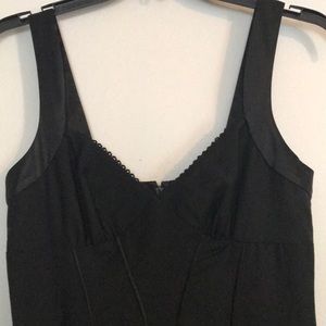 Black Bebe fit and flare dress